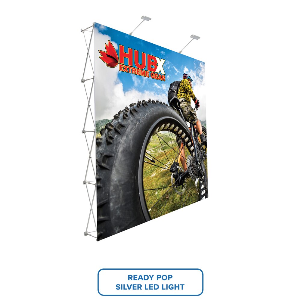 10 x 10 ft. RPL Fabric Pop Up Display Straight — Graphic Package / No Endcaps